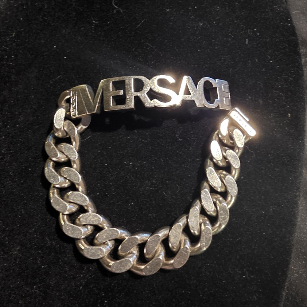 USED...Versace Silver Chain Bracelet
